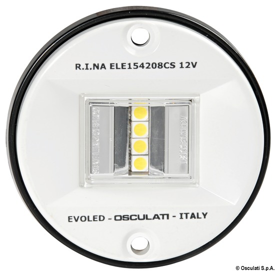 Luce di Via poppa 135 Evoled in ABS bianco (Blister)